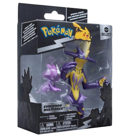 Jazwares Other - Pokémon Select Evolution Toxel and Toxtricity Multi-Pack Action Figure Set